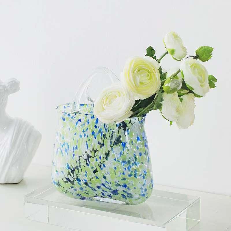 Azure Mist Crystal Vase