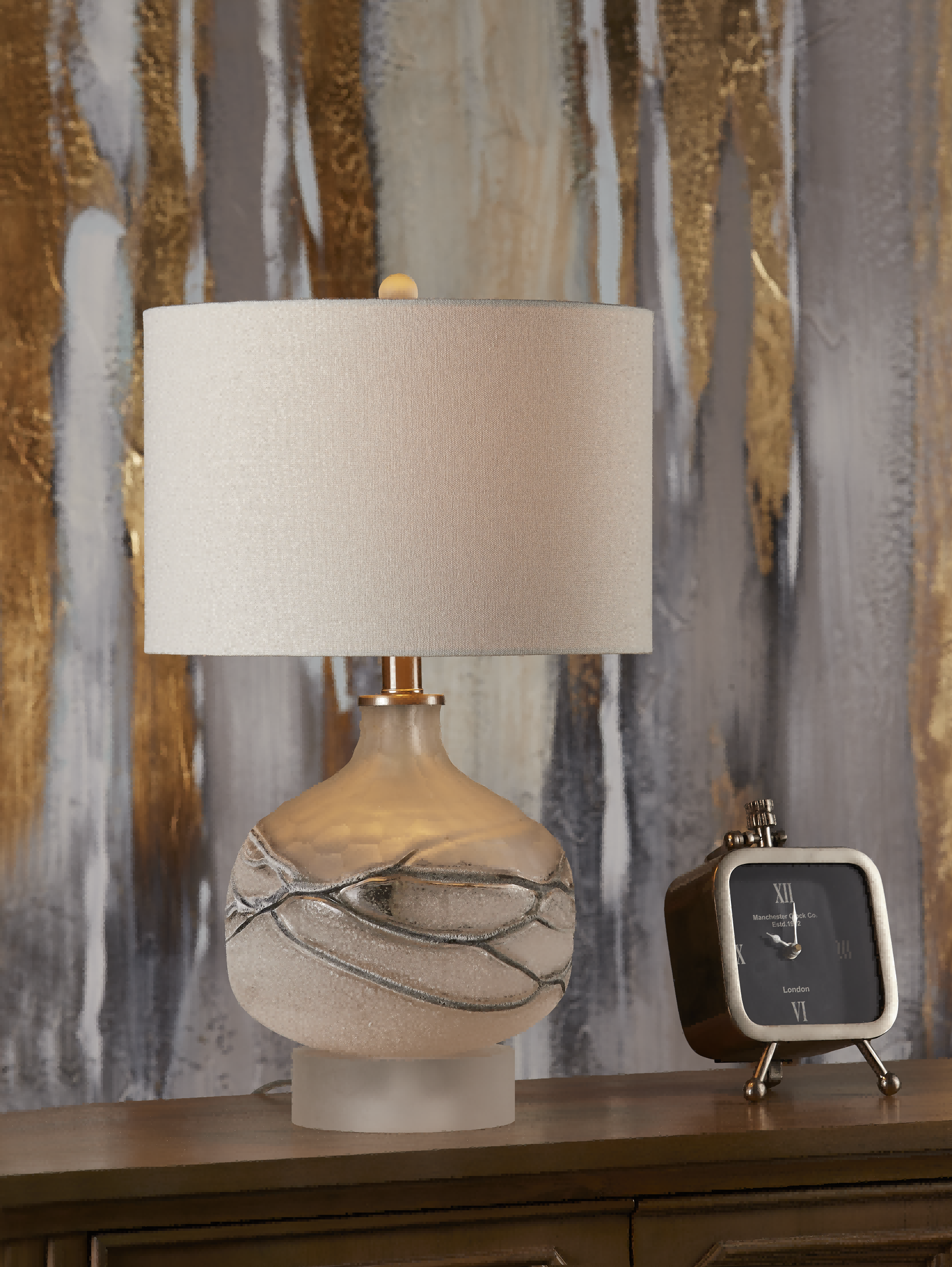 Hayes Hand Blown Glass Accent Lamp