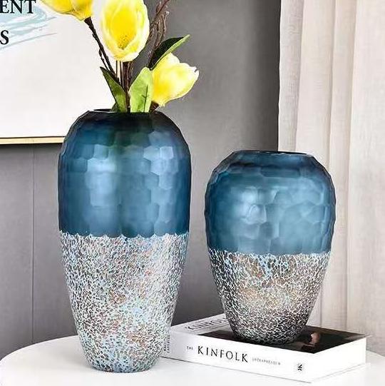 BLUE CRYSTAL VASE
