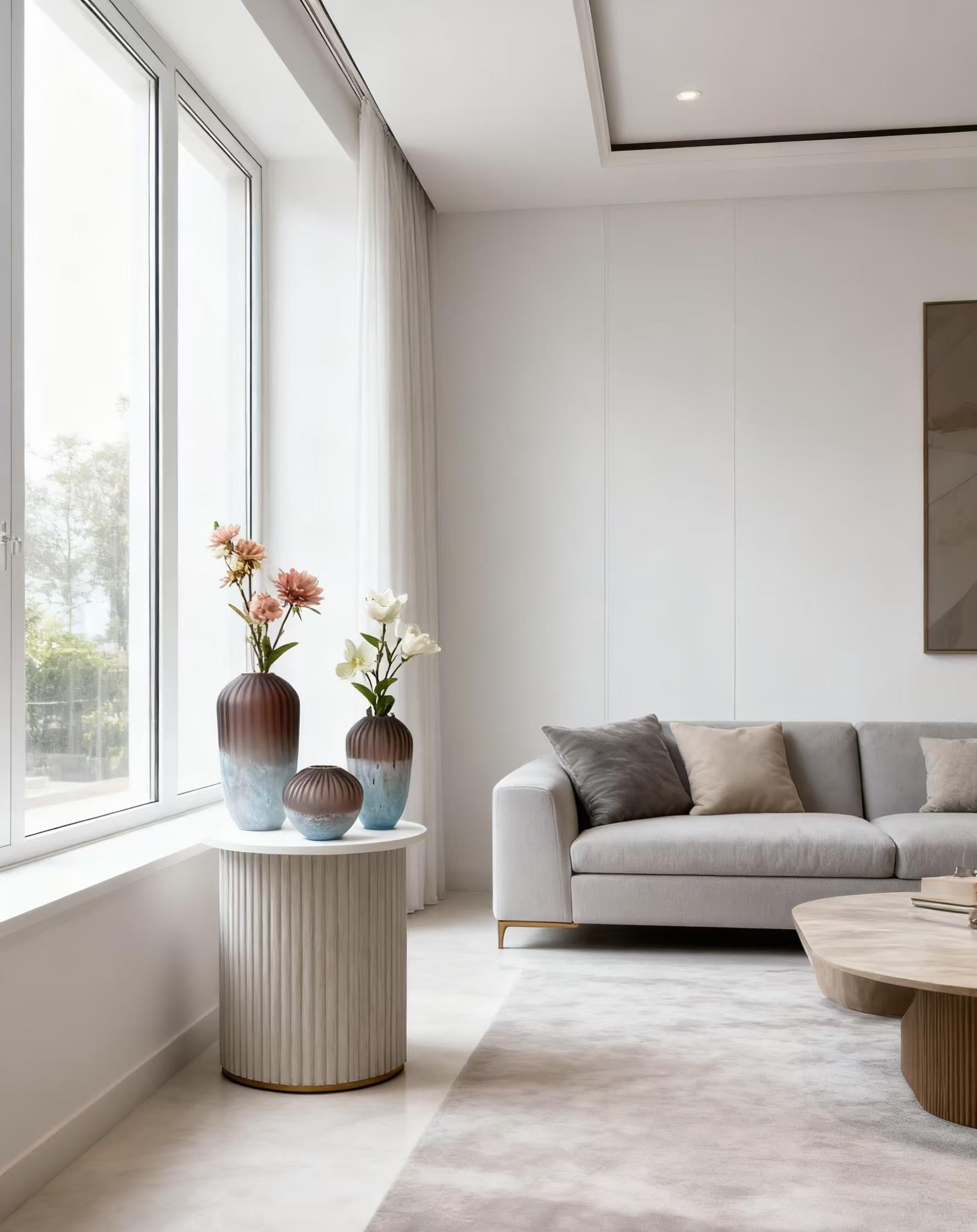 Aurora Mist Gradient Crystal Vase Set | decorative vases | glass vases