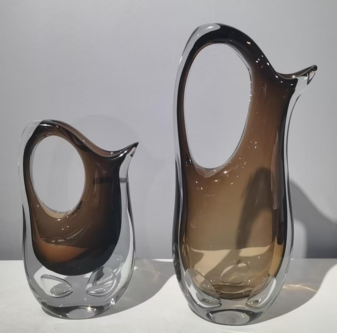 AMBER WAVE VASE