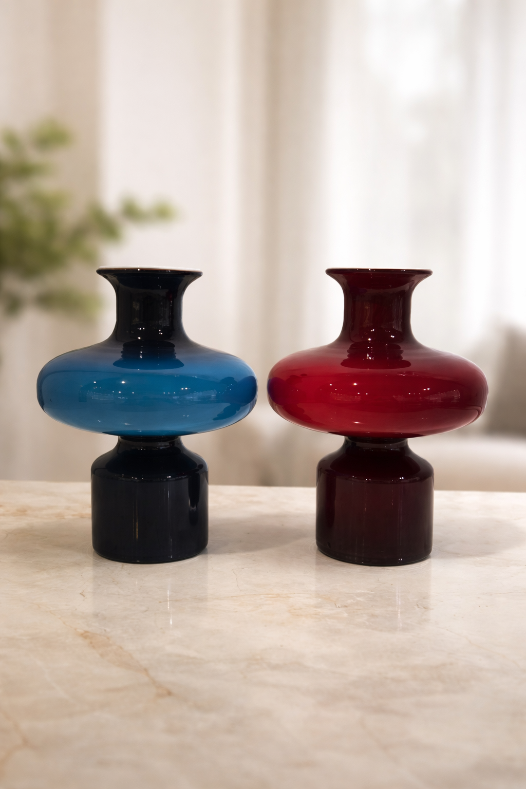 RED & BLUE POT VASE