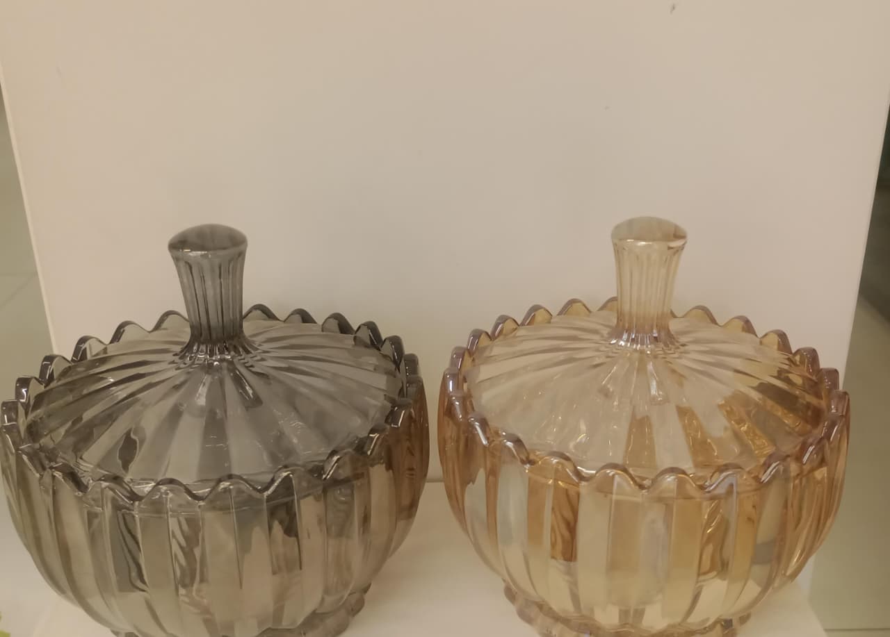 CANDY BOWL | DECORATIVE GLASS JAR | ARTIFACTS