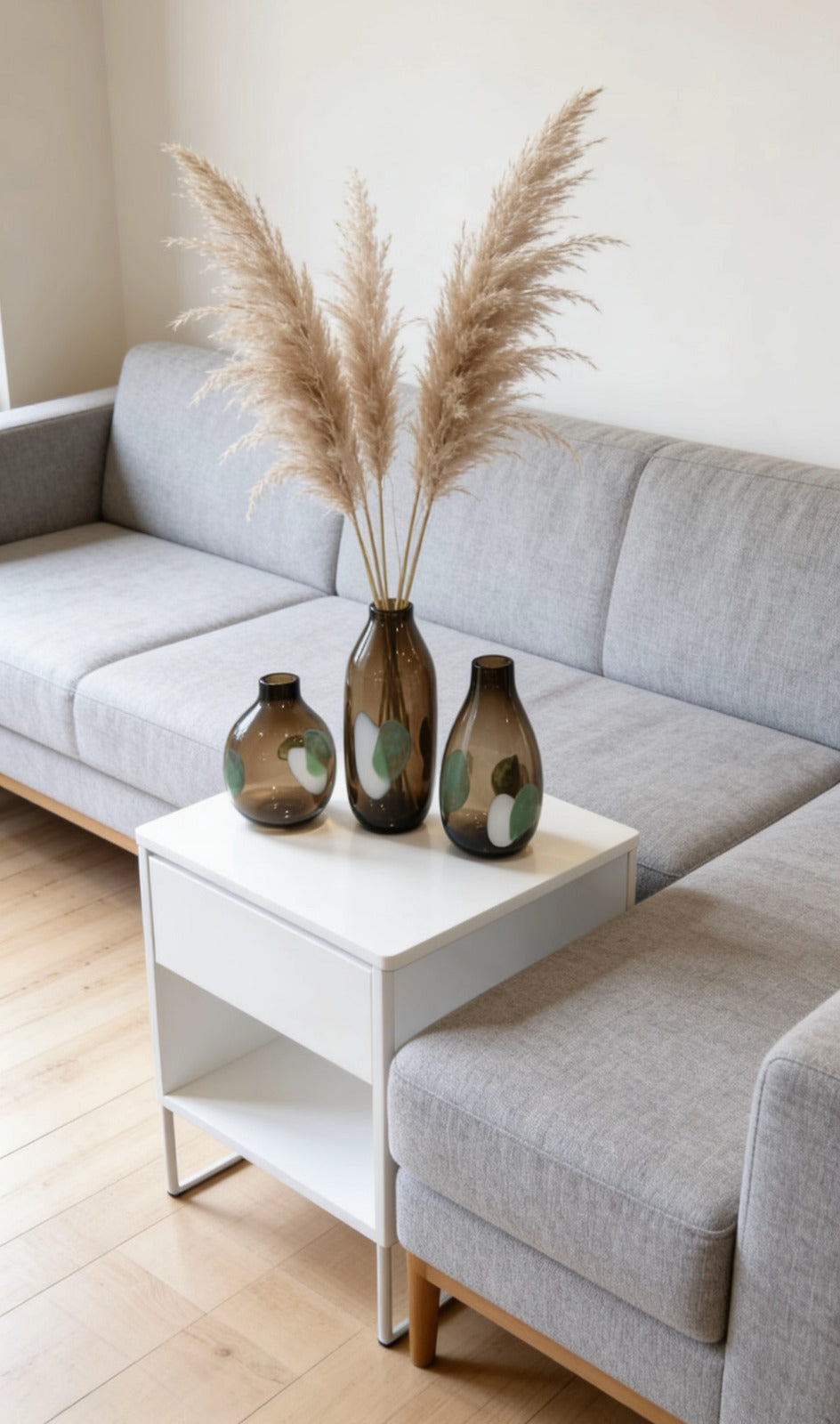 Handcrafted Art Glass Decorative Vase Set | GLASS VASES | GLASS DECOR