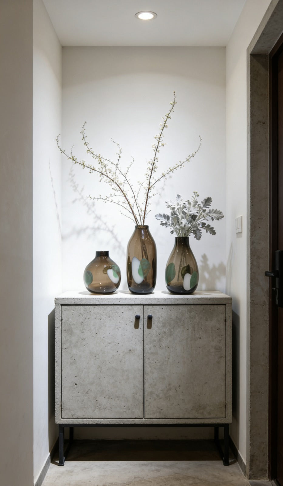 Handcrafted Art Glass Decorative Vase Set | GLASS VASES | GLASS DECOR