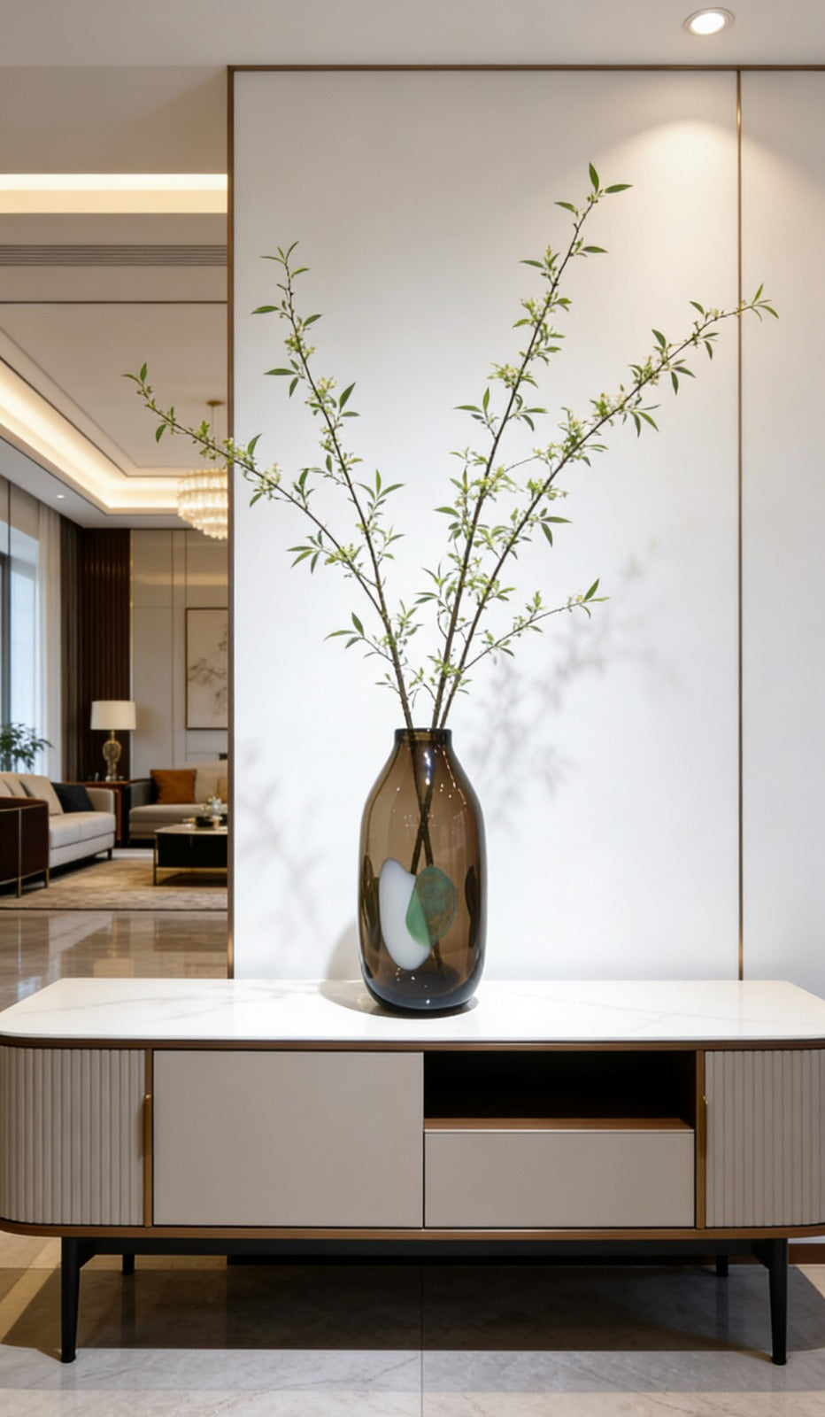 Handcrafted Art Glass Decorative Vase Set | GLASS VASES | GLASS DECOR