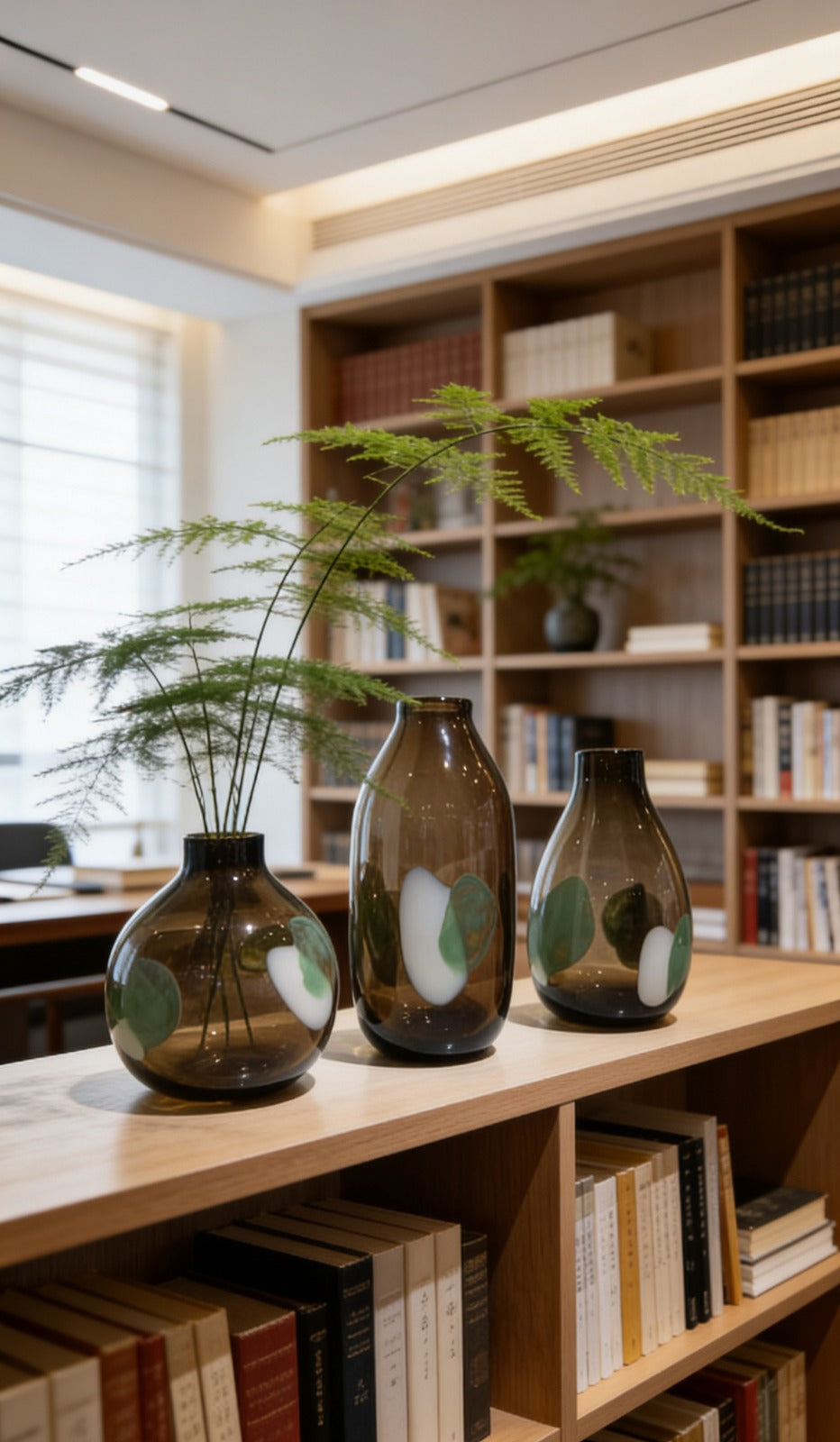 Handcrafted Art Glass Decorative Vase Set | GLASS VASES | GLASS DECOR