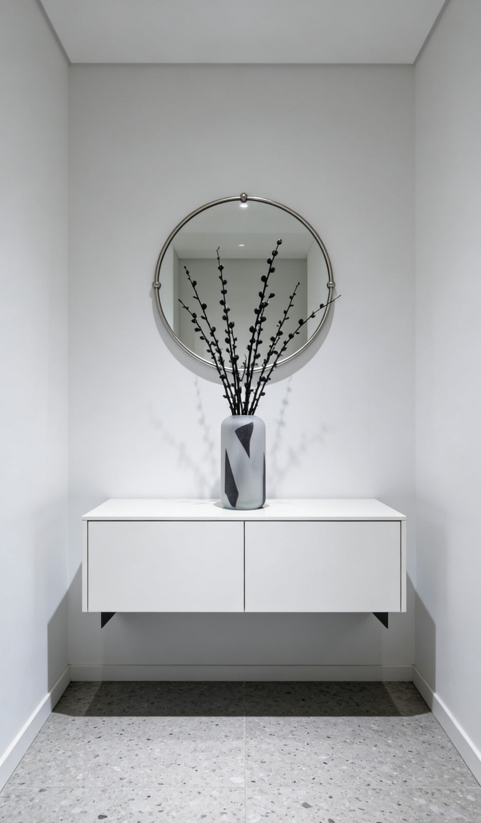 COW PRINTING VASE|  GLASS VASE |