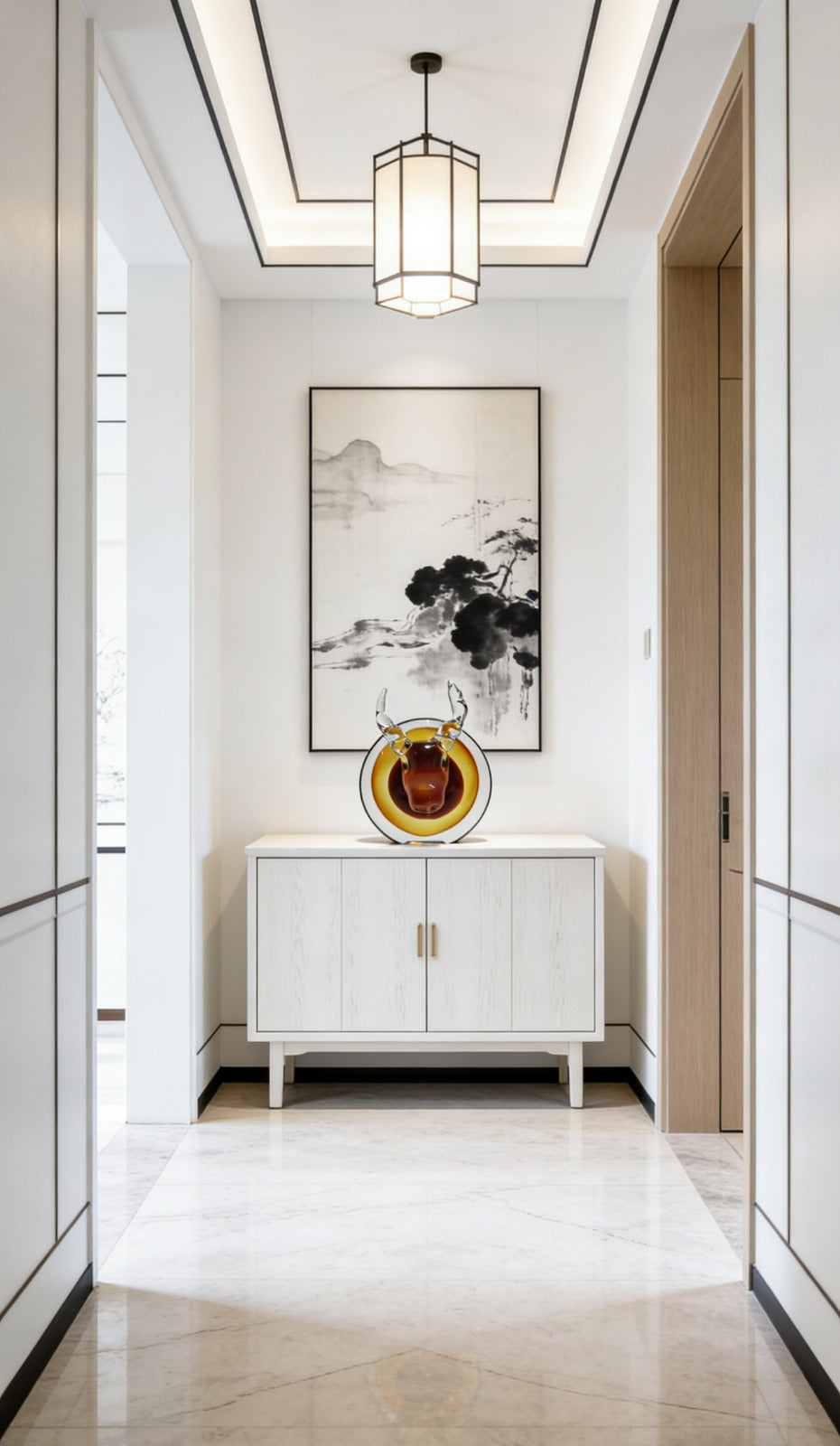 GLASS AURA BULL | HANDCRAFTED GLASS ART | CIRCULAR GLASS ART PIECE | GLASS ARTFICATS