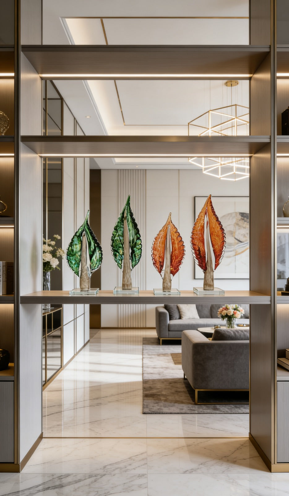 HANDCRAFTED LEAF GLASS ARTIFACTS  | NATURE ARTIFACTS | GLASS DEOCRE