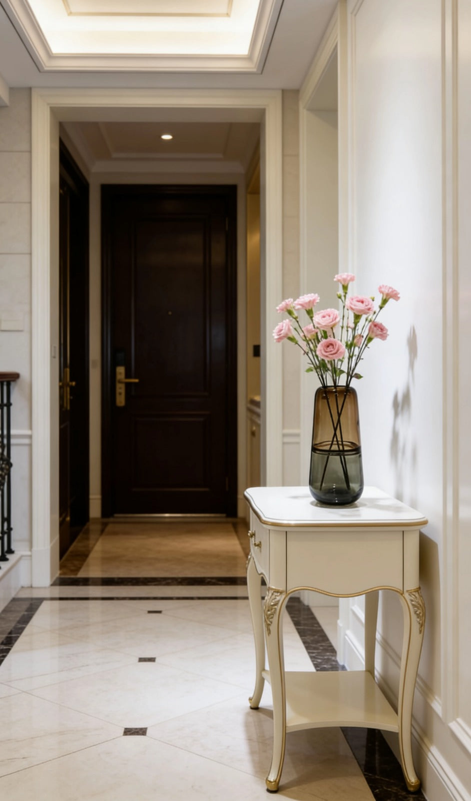 OLIVE GREEN VASE | GLASS VASE | LAYERED GLASS VASE