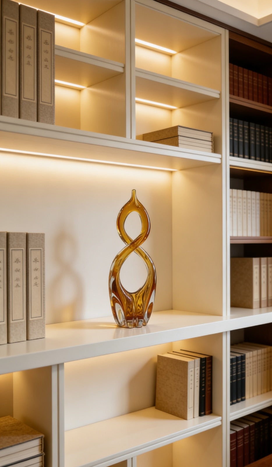 GOLDEN BLOOM | Handcrafted Art Glass Sculptural Decor | GLASS ARTIFACTS