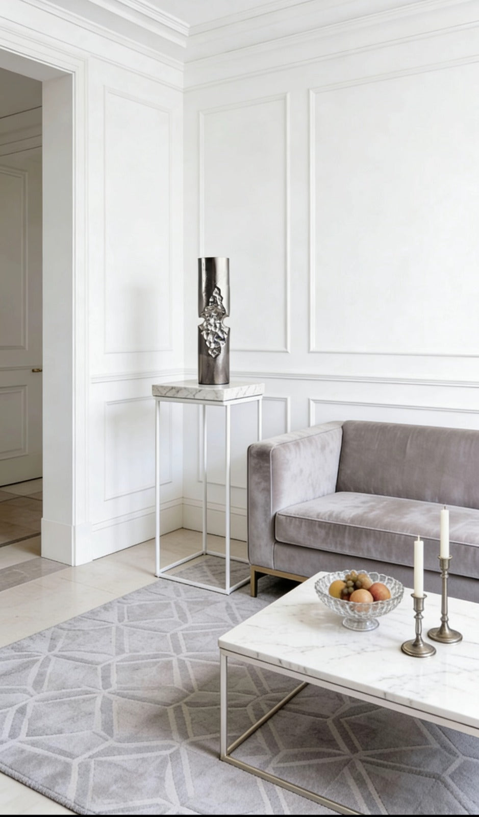 Dillard Sculpted & Hammered Candle Holder | DISPLAY STAND | CANDLE HOLDERS