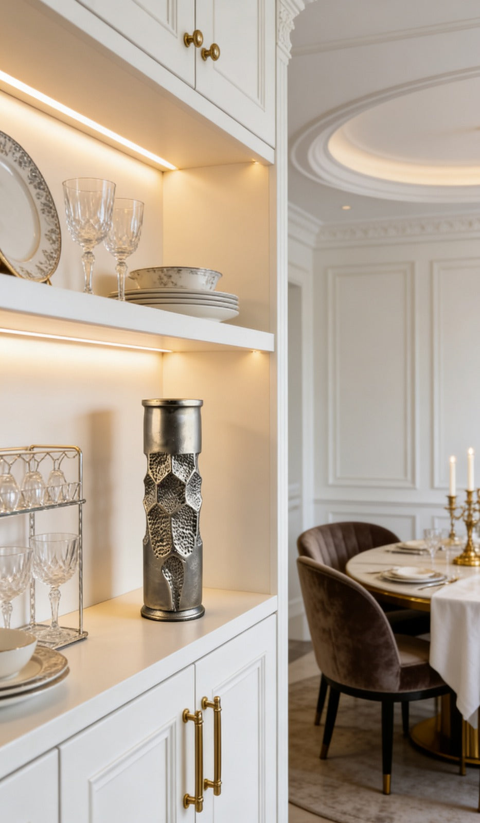 Dillard Sculpted & Hammered Candle Holder | DISPLAY STAND | CANDLE HOLDERS