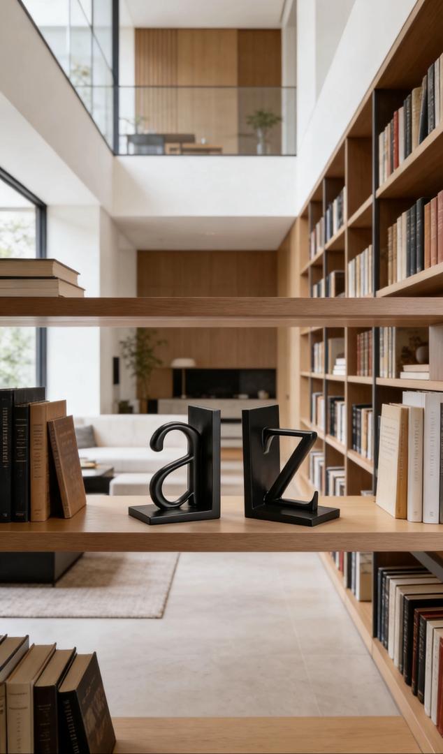 A to Z Bookend Pair