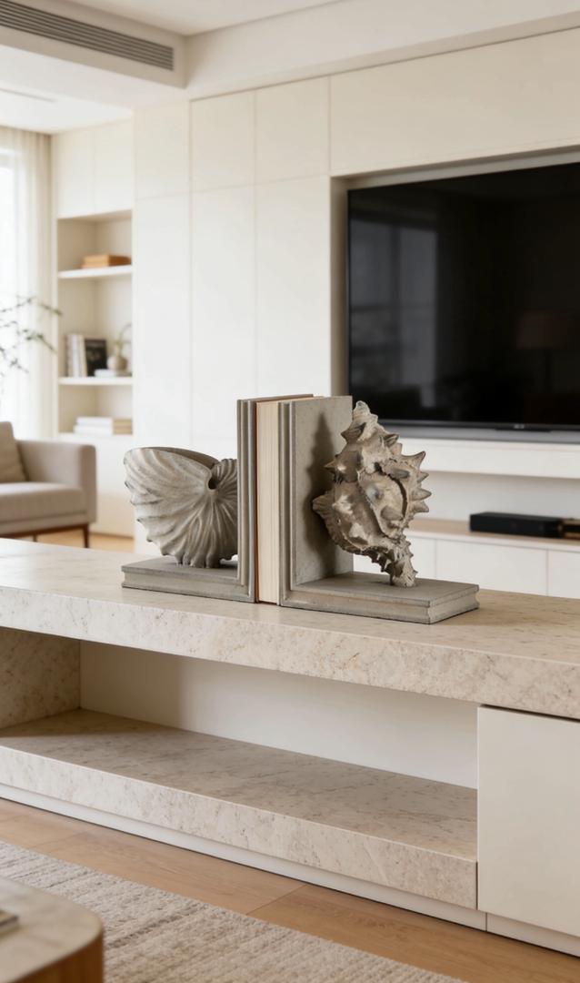 Coastal Shell Bookends | ARTIFACTS | BOOKSTANDS