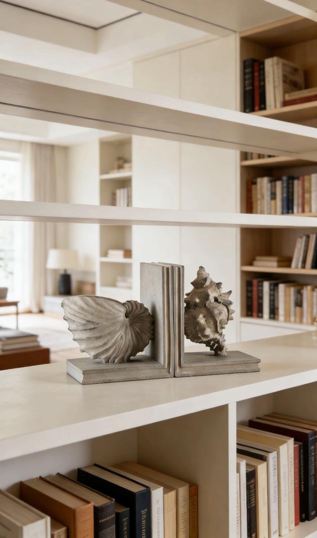 Coastal Shell Bookends | ARTIFACTS | BOOKSTANDS