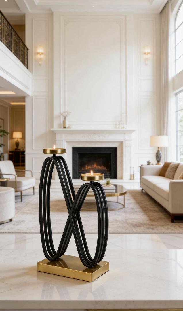 Collins Double Candleholder