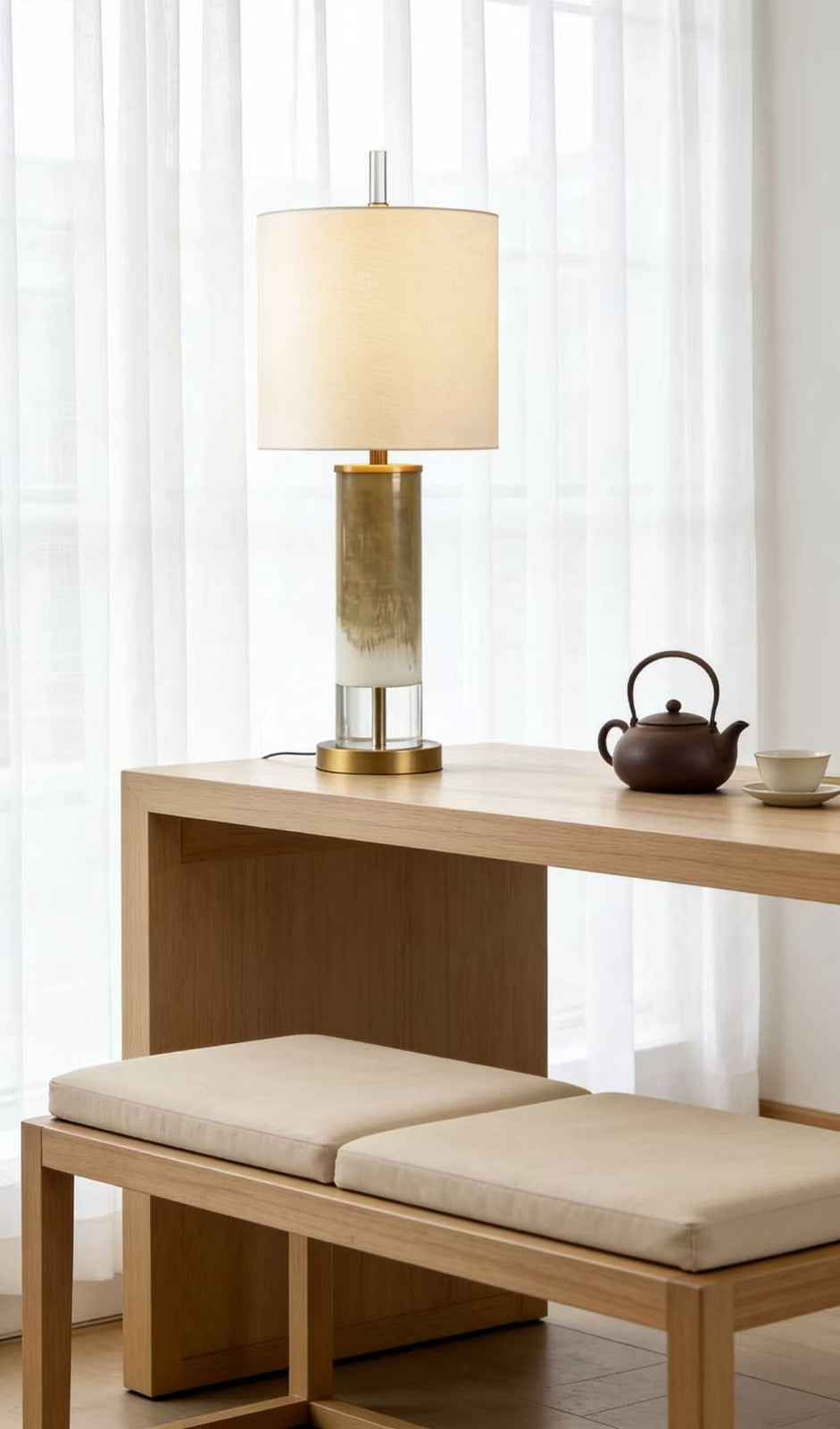 Wyatt Table Lamp with Nightlight