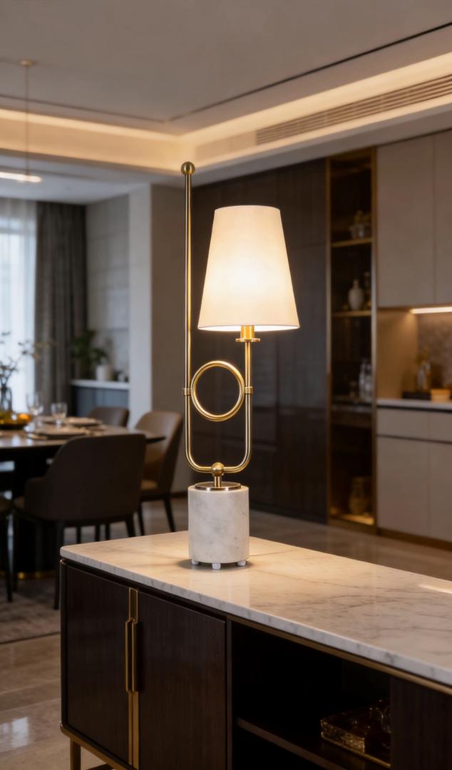 Buchanan Table Lamp w/ Plinth Base