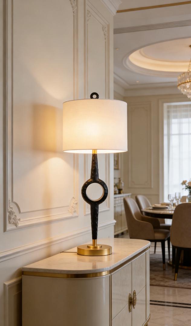 Creed Sculpted Clock Hand Lamp