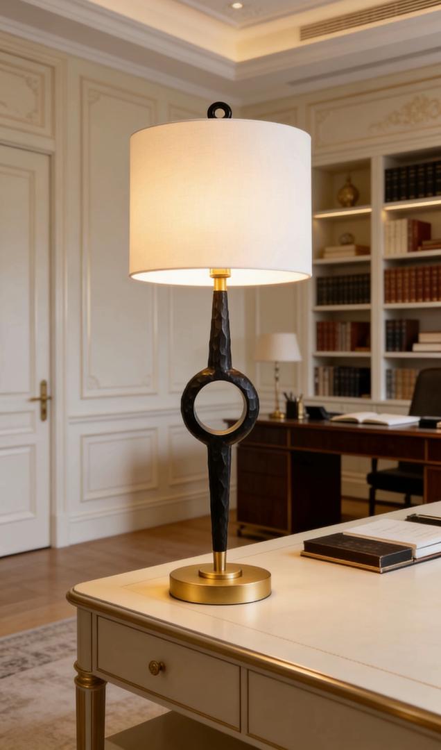 Creed Sculpted Clock Hand Lamp