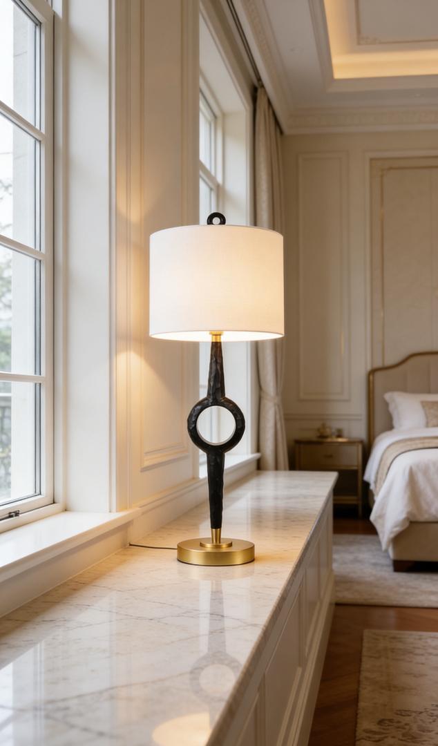 Creed Sculpted Clock Hand Lamp