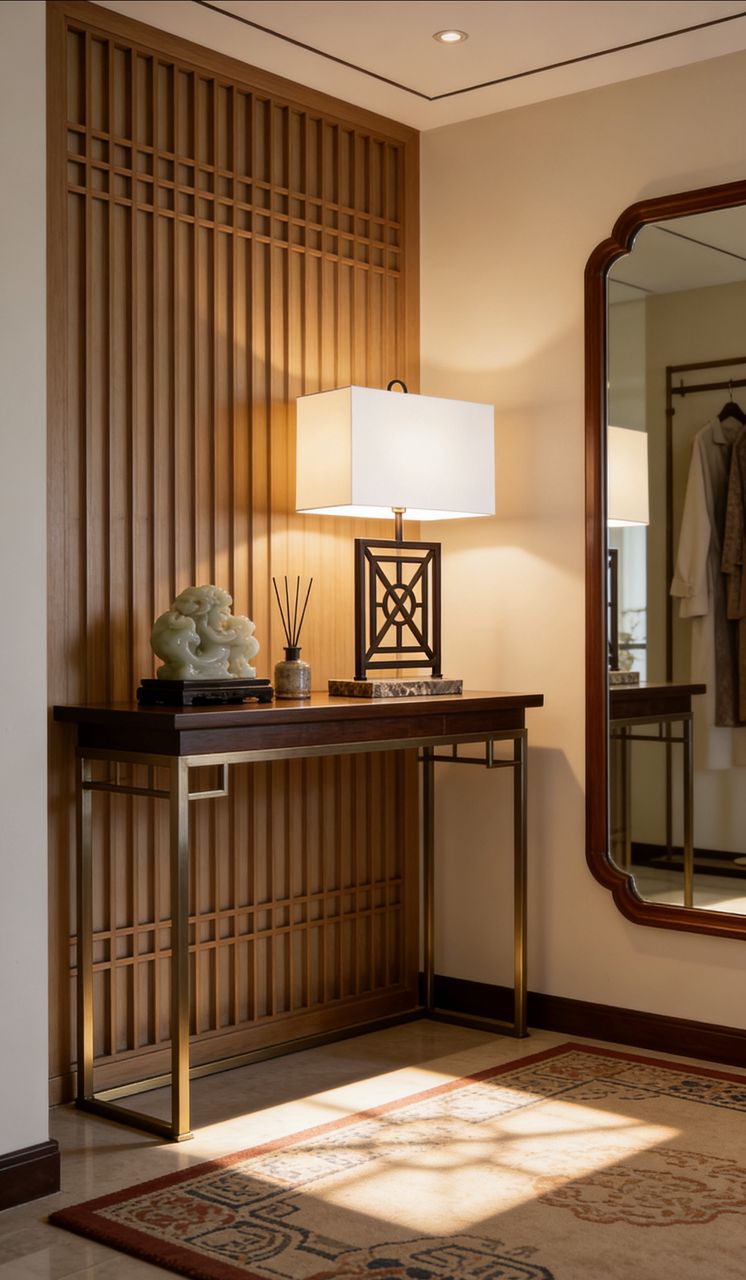 Englewood Classical Trelliage Pattern Lamp