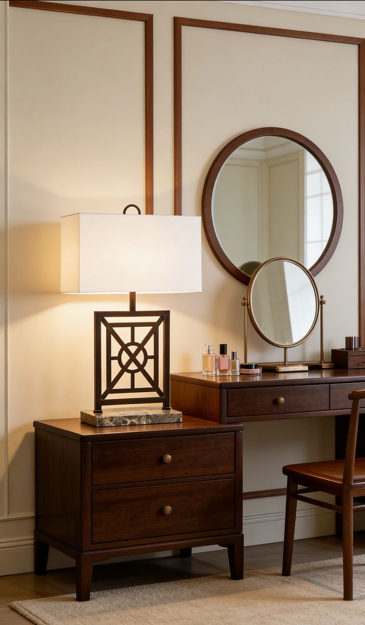 Englewood Classical Trelliage Pattern Lamp