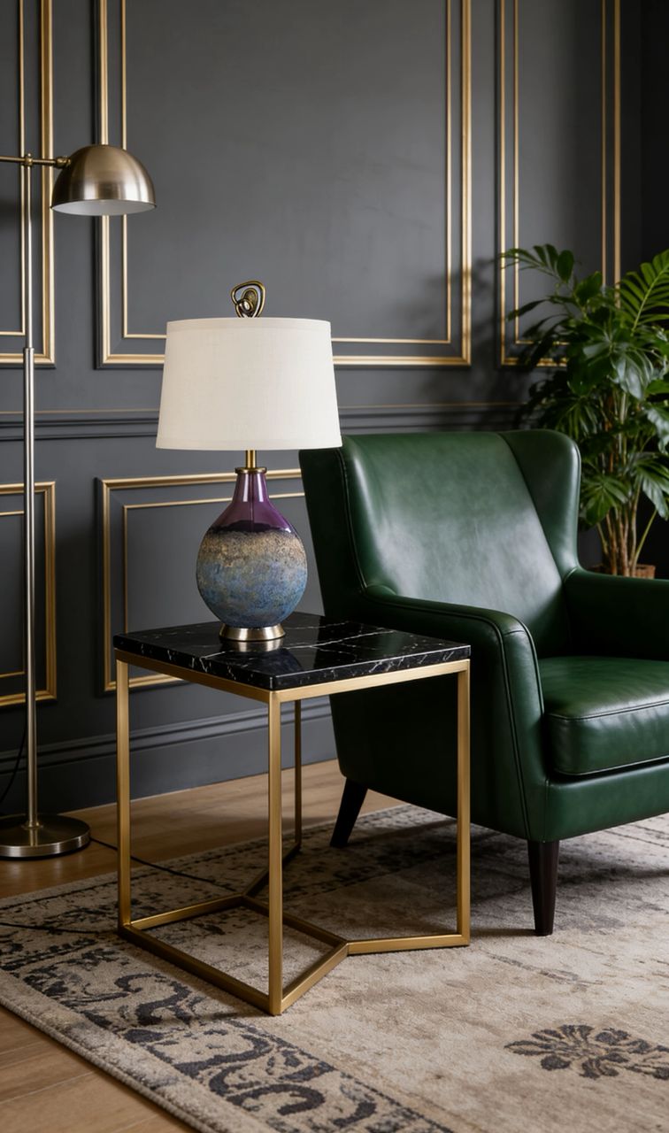 GLASS TABLE LAMP BODY