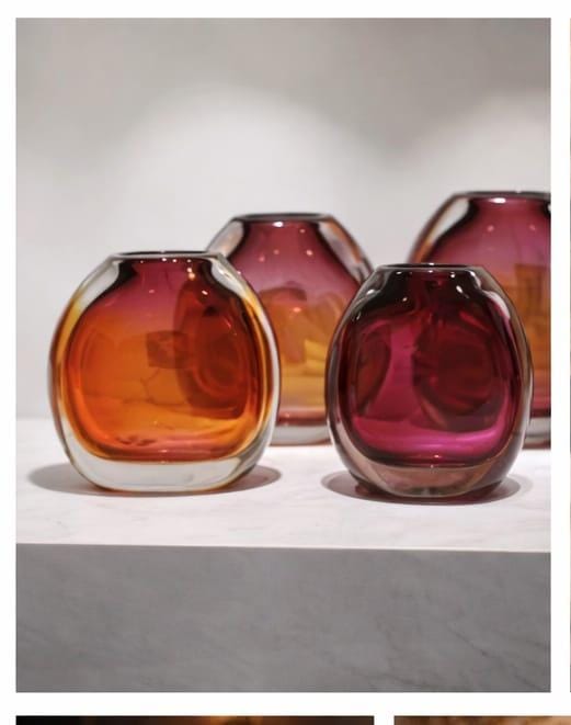 PINK FLOWER VASE | GLASS VASES | NEON PINK FLOWER VASE