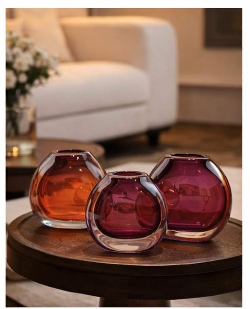 PINK FLOWER VASE | GLASS VASES | NEON PINK FLOWER VASE