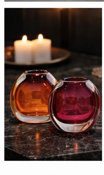 PINK FLOWER VASE | GLASS VASES | NEON PINK FLOWER VASE